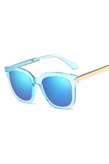 SARGE Mode Lunettes de Soleil carrées Femmes Marque Design Revêtement Miroir Dames Cat Eye Lunettes de soleilUV400