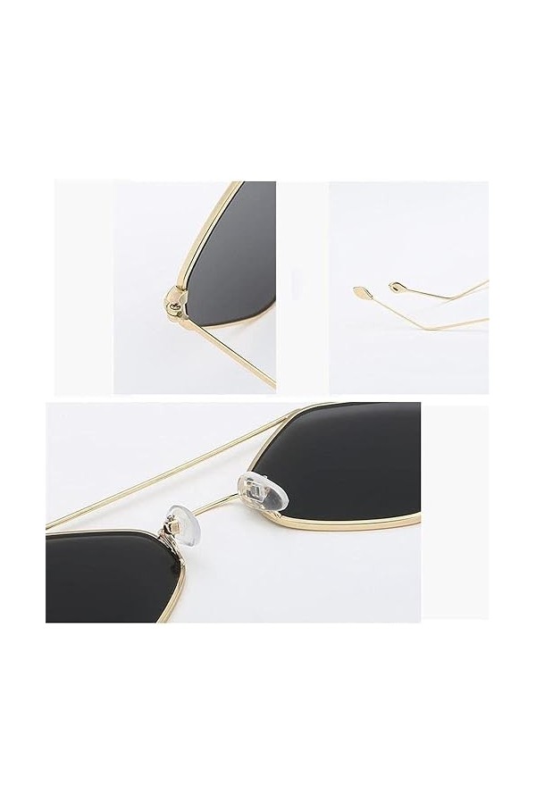 Uteruik Lunettes de soleil polarisées en forme de losange pour femme - Protection UV400 - Pour fête en plein air - Conduite 