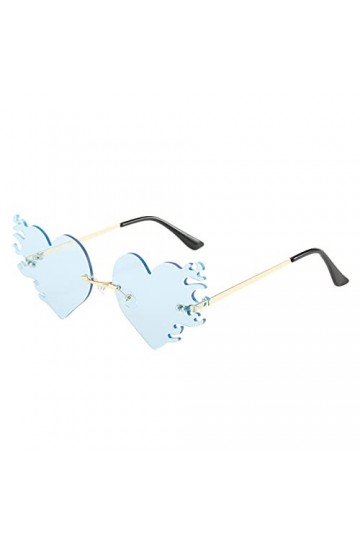 Dorjuli Lunettes de soleil vintage pour femme - Lunettes de soleil surdimensionnées - Lunettes de soleil sans monture - Lunet