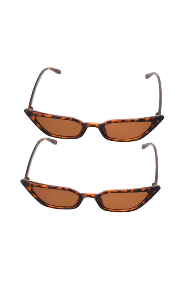 WRITWAA 2Pcs Lunettes De Soleil À Petite Monture Lunettes De Soleil Adultes Accessoires De Lunettes Délicats Lunettes De Sole
