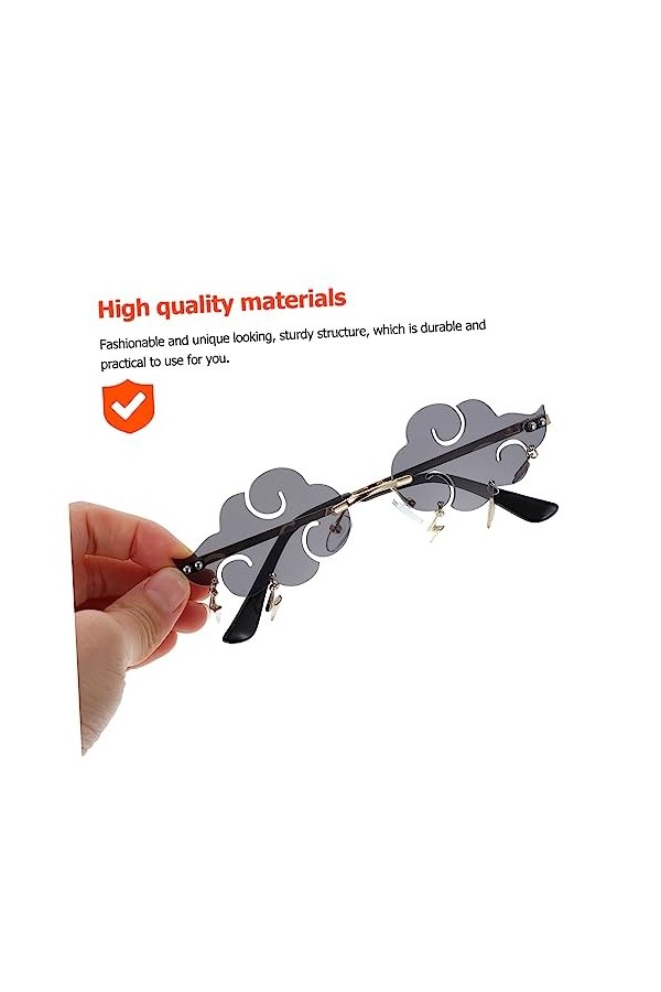 NOLITOY 1 Pc Lunettes De Soleil Personnalisées Lunettes De Fée Lunettes De Fête à La Piscine Lunettes De Soleil Femme Punk Lu