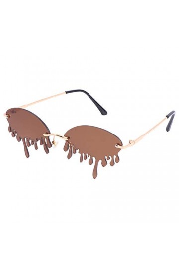 VALICLUD 1 Pc Filles Fête Yeux Lunettes Larme Lunettes De Soleil Verres Teintés Lunettes De Soleil Sans Monture En Métal Lune