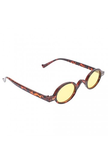 HOMSFOU 1 Paire De Lunettes De Soleil Vintage Lunettes De Mode Pour Femmes Rouge Petit Cercle Lunettes De Soleil Lunettes Dis