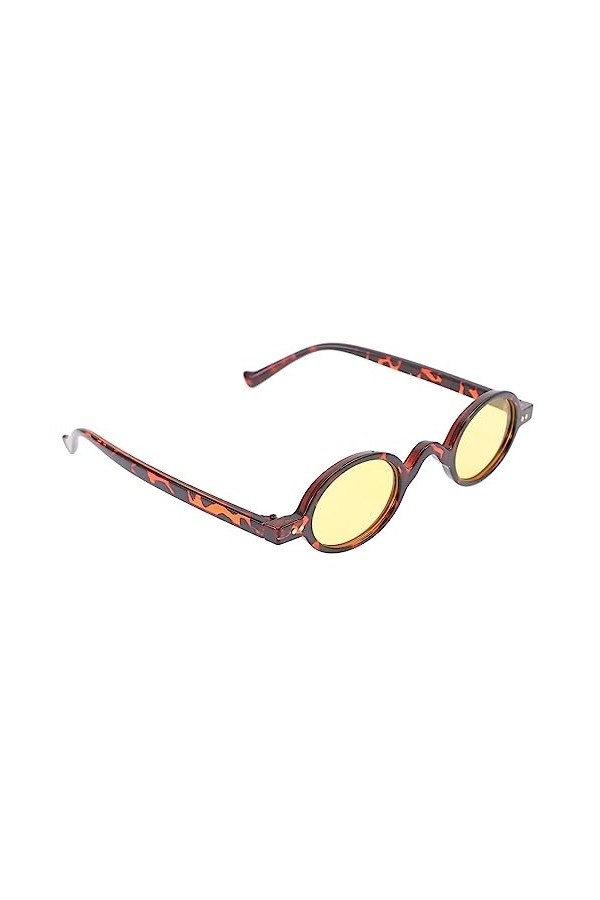 HOMSFOU 1 Paire De Lunettes De Soleil Vintage Lunettes De Mode Pour Femmes Rouge Petit Cercle Lunettes De Soleil Lunettes Dis