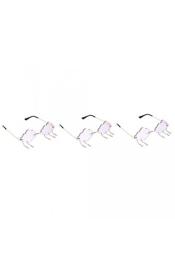 SOIMISS Lunettes De Soleil Rose Verre Femmes De Lunettes De Soleil Surdimensionnées Hommes Rétro Lunettes De Soleil Nuage De 