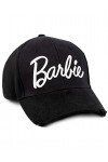 Barbie Cap Adults Adolescents Femmes Broidered Logo Black Hat One Size Taille Unique