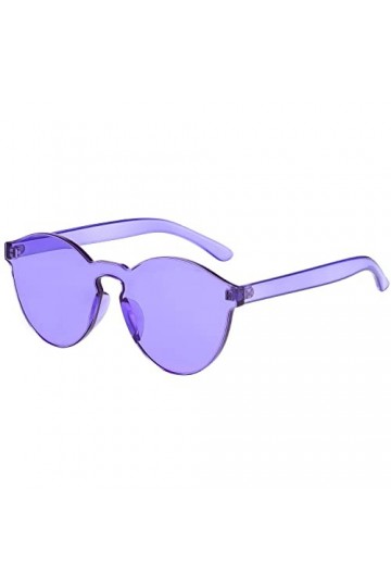 Lunettes De Soleil épaisses sans Monture Femmes Océan Couleur Lentille Lunettes De Soleil Femme Sexy Dame Nuances Transparent