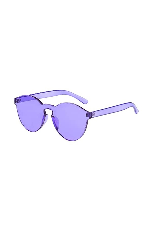 Lunettes De Soleil épaisses sans Monture Femmes Océan Couleur Lentille Lunettes De Soleil Femme Sexy Dame Nuances Transparent