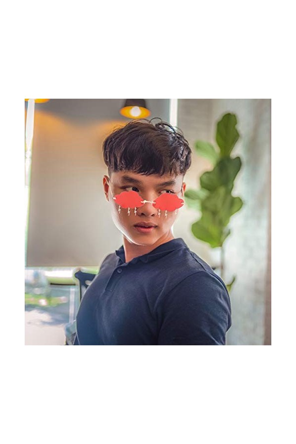 VALICLUD 1 Paire Lunettes De Soleil Nuage Lunettes De Soleil Pour Femmes Lunettes Sans Monture Lunettes De Soleil Sans Montur