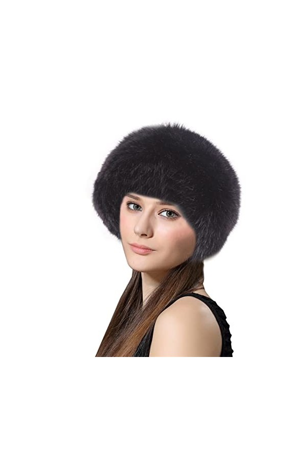 Lifup Femme Chapka en Fausse Fourrure, Toque de Style Russe, Chapeau Hiver Violet