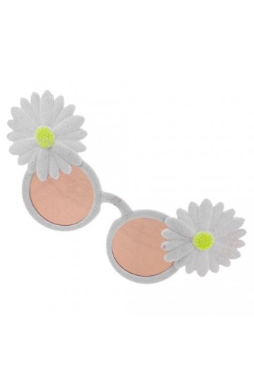 VALICLUD Lunettes De Soleil Décoratives À Fleurs Lentilles Pour Cadeaux Danniversaire Pour Adolescentes Filles Hommes Et Fem