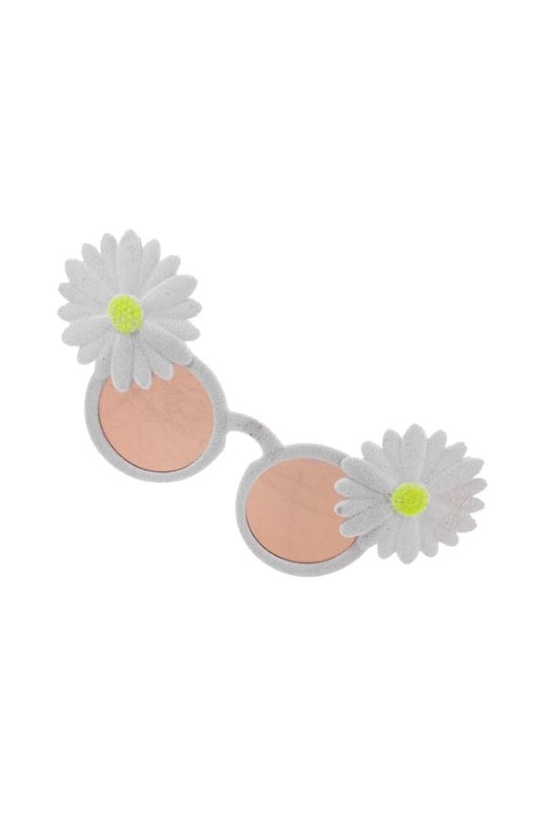 VALICLUD Lunettes De Soleil Décoratives À Fleurs Lentilles Pour Cadeaux Danniversaire Pour Adolescentes Filles Hommes Et Fem
