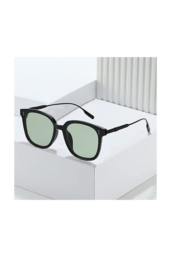 Dorjuli Lunettes de soleil polarisées rétro pour femme - Lunettes de soleil sans monture - Lunettes amusantes pour homme et f