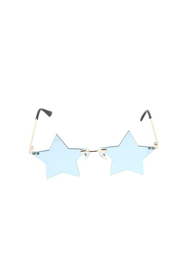 ABOOFAN 1 Paire Partie Lunettes De Soleil Plage Étoiles Accessoires Lunettes De Soleil Sans Monture Pour Les Femmes Décor De 