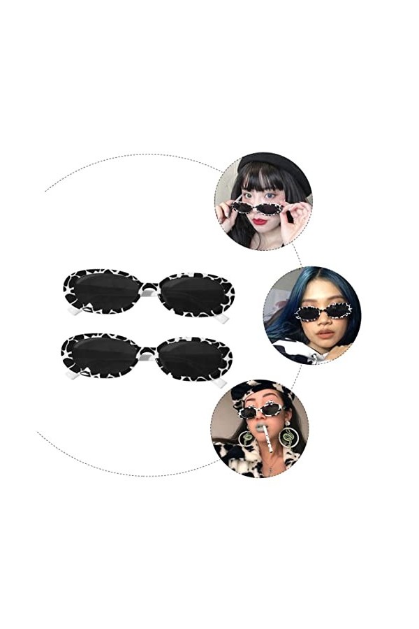 SOIMISS 2 Pièces Lunettes Accessoires De Bal Lunettes De Soleil Pour Femmes Lunettes Pour Femmes À La Mode Nouveauté Lunettes