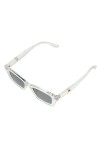 SOIMISS 1 PC Petit Carré Lunettes De Soleil En Métal Décor Extérieur Plat Top Lunettes De Soleil Femmes Femme Lunettes De Sol