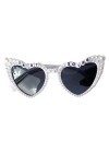 Lunettes de soleil pour femme avec perles pour enterrement de vie de jeune fille, cadeau pour fiançailles, fête, accessoires 