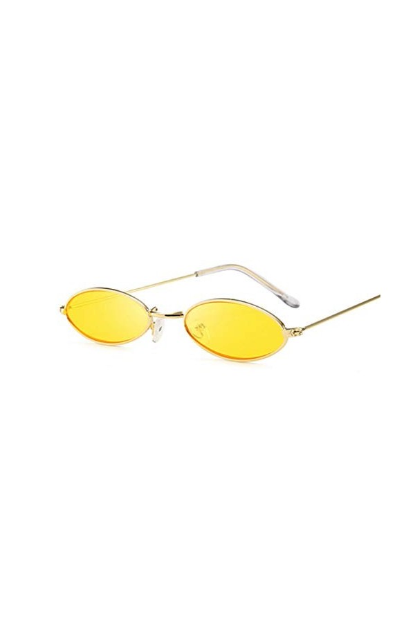 LUOXUEFEI De Soleil Lunettes Lunettes De Soleil Pour Femmes Lunettes De Soleil Ovales Montures Rondes En Métal Pour Femmes Pe