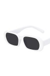 SHANGYUN Mode Femme Petit Cadre Lunettes de Soleil Femmes lentille Lunettes de Soleil Dames Nuances UV400 C11 Blanc Noir