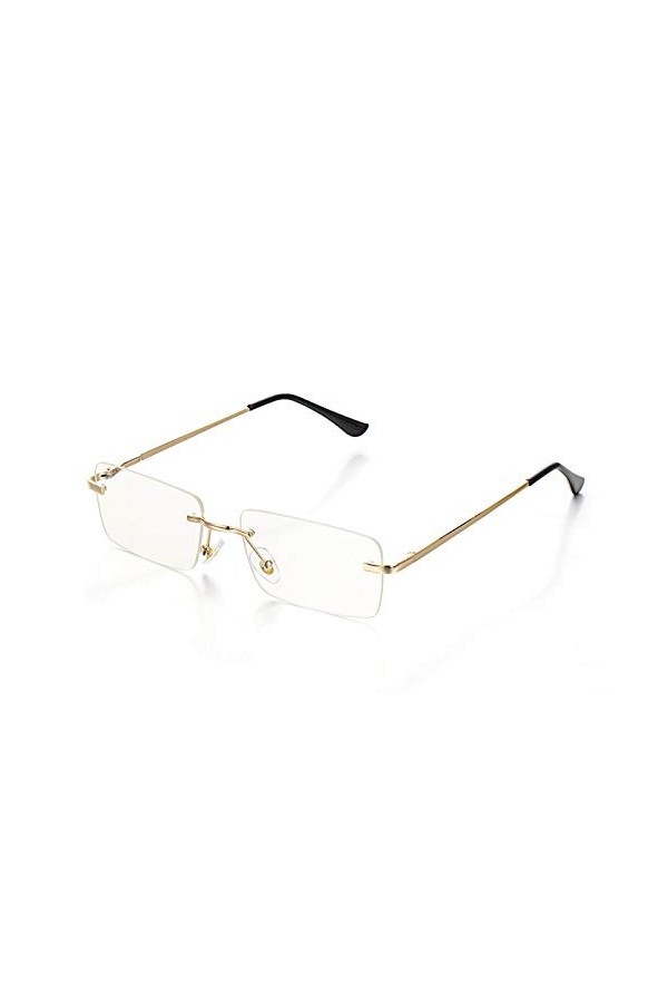 LUOXUEFEI Lunettes De Soleil Rectangle Sans Monture Femmes Lunettes De Soleil Lunettes Unisexe Accessoires De Plein Air