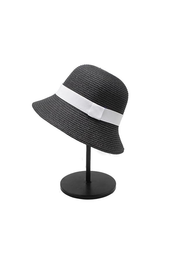 EMFYL JiuRui Chapeaux et Casquettes Été Nouveau Chapeau de Paille Japonais Seau Chapeau Femme Respirant Parasol pêcheur Chape