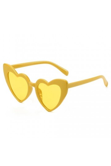 SECALIFE Lunettes de soleil rétro en forme de cœur pour femme, enterrement de vie de jeune fille, lunettes de soleil vintage 