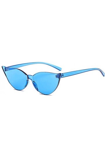 J&L Glasses Retro Lunette de LUNETTES DE SOLEIL Vue Femme Homme Unisexe, Vintage Lunettes, Lentille Coloré Blue 
