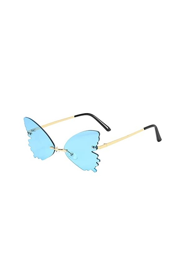Lunettes de soleil pour femme - Lunettes de soleil - Lunettes de soleil classiques - Lunettes de soleil sans monture UV - Lun