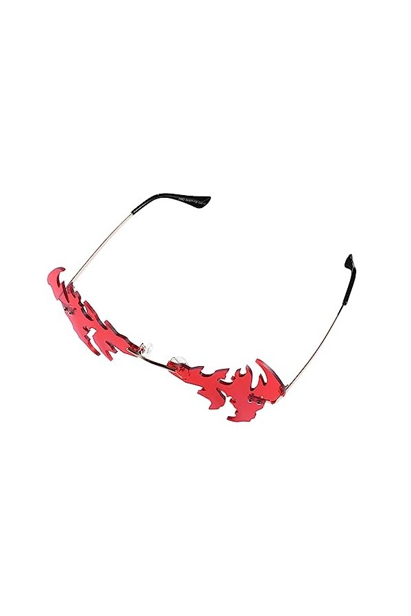 TOYANDONA 1 PC Poisson Rouge Lunettes Drôles Cadeaux Vintage Lunettes De Mode Pour Femmes Lunettes De Soleil Flamme Costume P