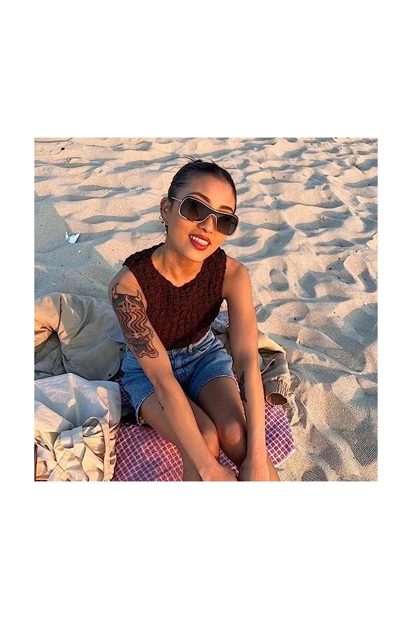 Cyhamse Nuances de lunettes de soleil,Lunettes de soleil polarisées pour femmes - Lunettes de soleil polarisées recyclées ave