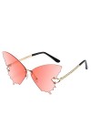 Gav779 Lunettes de soleil papillon avec strass Lunettes de soleil pour femme, b, taille unique