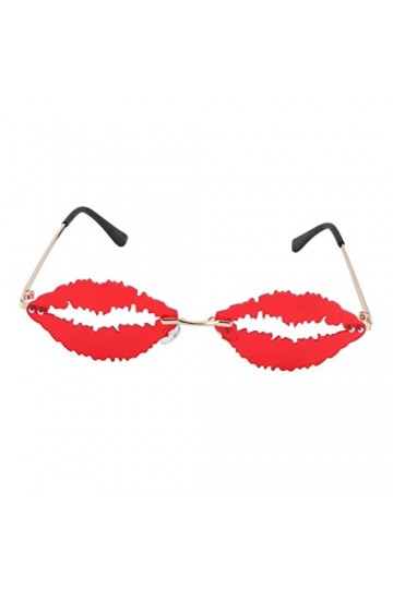 Adorainbow 1 PC Lunettes De Soleil Fun Lunettes De Soleil Groovy Lunettes Femme Lunettes De Soleil Lèvres Chaudes Lunettes De