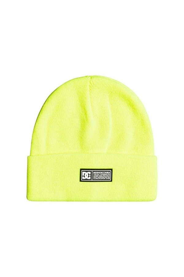 DC Shoes Label - Bonnet à Revers - Femme - One Size - Blanc.