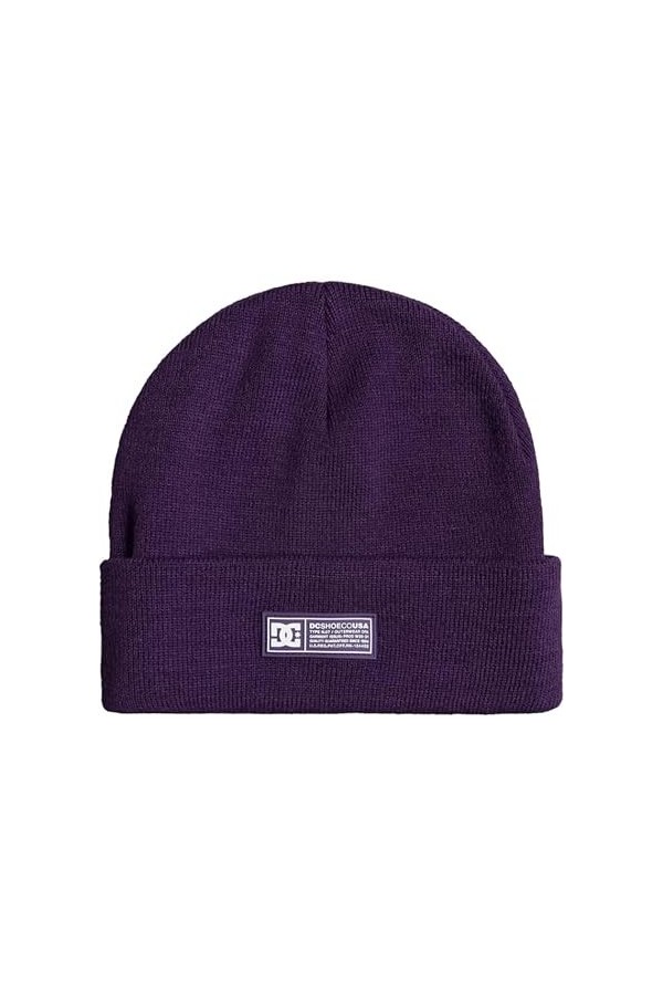 DC Shoes Label - Bonnet à Revers - Femme - One Size - Blanc.