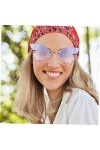 GALPADA 1 Paire Lunettes De Soleil Papillon Lunettes Dété Femmes Lunettes De Soleil Tendance Pour Femmes Abat-jour Papillon 