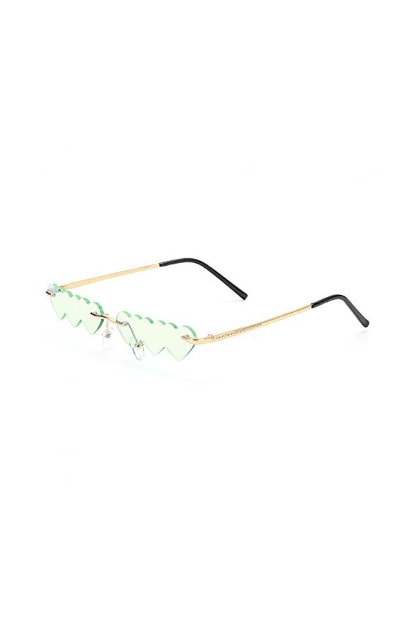 LUOXUEFEI Lunettes De Soleil Lunettes De Soleil Sans Monture Femmes Lunettes De Soleil Rectangle Rose Rouge Pour Femmes Glass