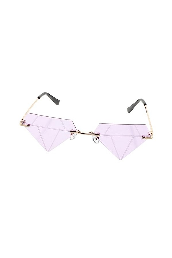SOIMISS 1 Paire De Lunettes En Forme De Diamant Lunettes De Soleil Funky Pour Hommes Décor Partie Lunettes Mode Lunettes Pour