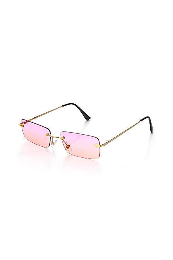 LUOXUEFEI Lunettes De Soleil Rectangle Sans Monture Femmes Lunettes De Soleil Lunettes Unisexe Accessoires De Plein Air