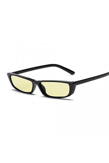 U/N Femmes Petites Lunettes de Soleil Rectangle Cadre Noir Femmes Dames Lunettes de Soleil pour Femmes Lunettes de Soleil Vin