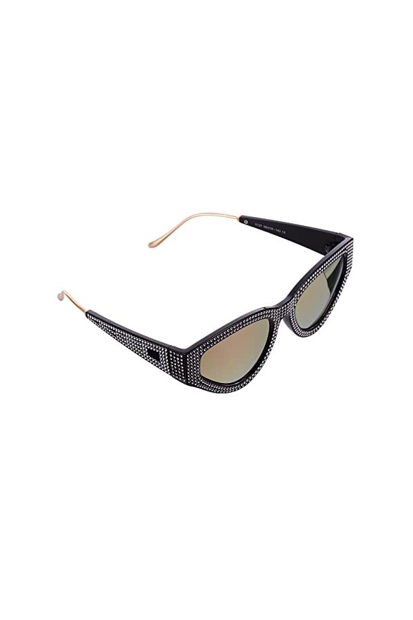 SOIMISS 1 Paire Lunettes De Soleil Triangulaires Lunettes De Soleil Dégradées Lunettes Rétro Lunettes De Soleil Étincelantes 