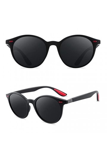 SARGE Lunettes de soleil rondes polarisées Hommes Femmes Lunettes&nbsp;de soleil classiques Conduite Pêche UV400&nbsp;Lunettes