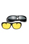 BOZEVON Lunettes de Soleil de Mode pour Hommes et Femmes - Lunettes de Vue UV400 Lunettes de Vision Nocturne pour Cyclisme et