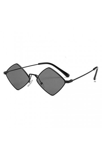 U/N Vintage Chic Losange Mini Lunettes de Soleil pour Femmes Alliage Petit Miroir Lunettes de Soleil Hommes Nuances irréguliè