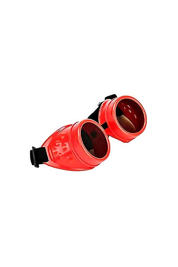 KIRALOVE Lunettes de soleil steampunk pour homme - femme - vintage - victorienne - vintage - rouge - printemps - automne - hi