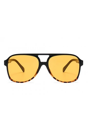 Lunettes de soleil vintage rétro des années 70, double pont, lunettes de soleil anti-UV unisexe pour femmes et hommes, Billet
