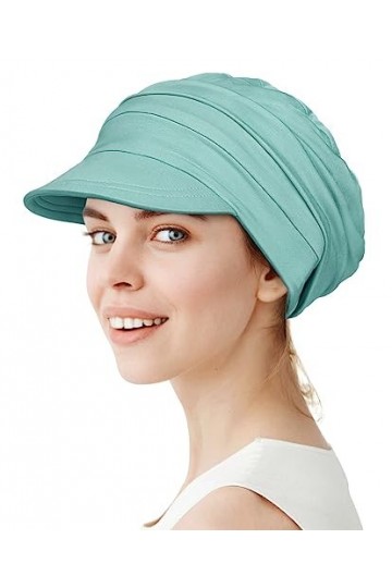 Alnorm Casquette de baseball surdimensionnée en bambou super doux et respirant pour femme, Vert avocat, taille unique