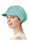 Alnorm Casquette de baseball surdimensionnée en bambou super doux et respirant pour femme, Vert avocat, taille unique