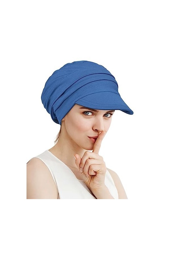 Alnorm Casquette de baseball surdimensionnée en bambou super doux et respirant pour femme, Vert avocat, taille unique