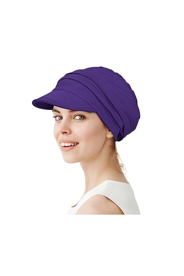 Alnorm Casquette de baseball surdimensionnée en bambou super doux et respirant pour femme, Vert avocat, taille unique