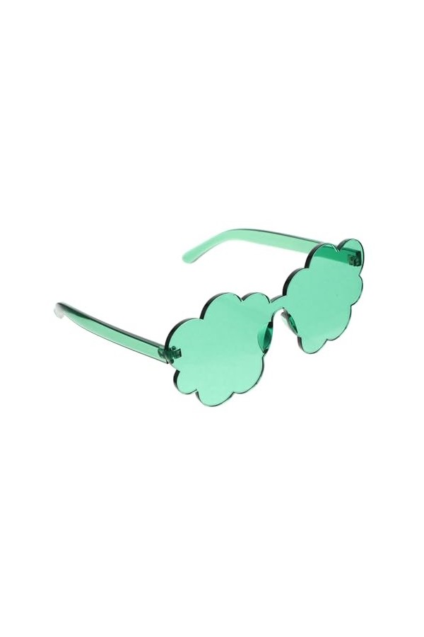 Didiseaon Lunettes Sans Monture à Fleurs Lunettes De Soleil De Quai Pour Femmes Des Lunettes De Soleil Lunettes Disco Nuage H